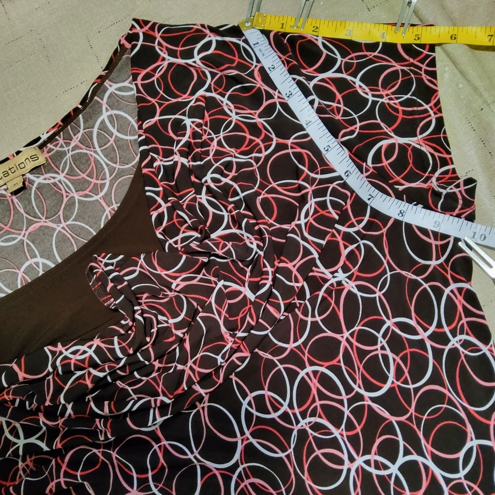 Notations Stretch Brown Multi-Colored Geometric P… - image 6